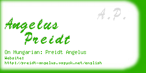 angelus preidt business card